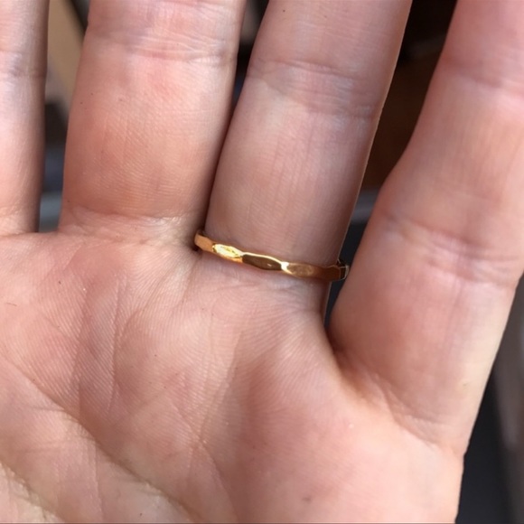 💕HP💕Hypersthene faceted stone gold plated Ring - Picture 5 of 9